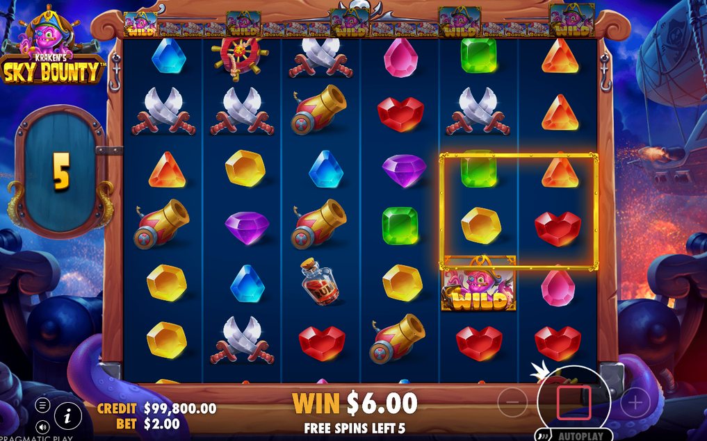 Free Spins med antal spins på introskärmen