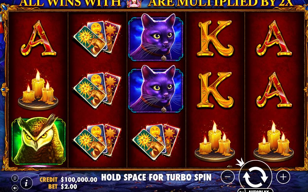 Basspelets spelplan med 5 hjul och 3 rader